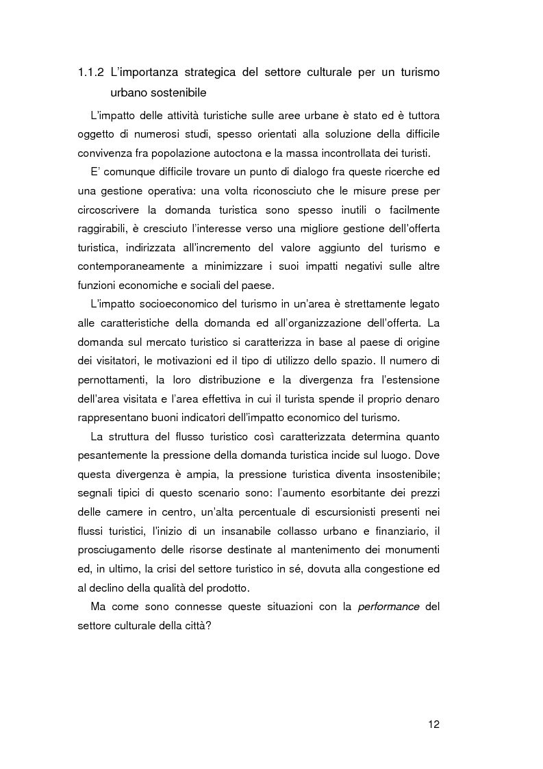 Anteprima della tesi: Le attrattive culturali per un turismo urbano sostenibile: il caso Tate Modern, Pagina 10