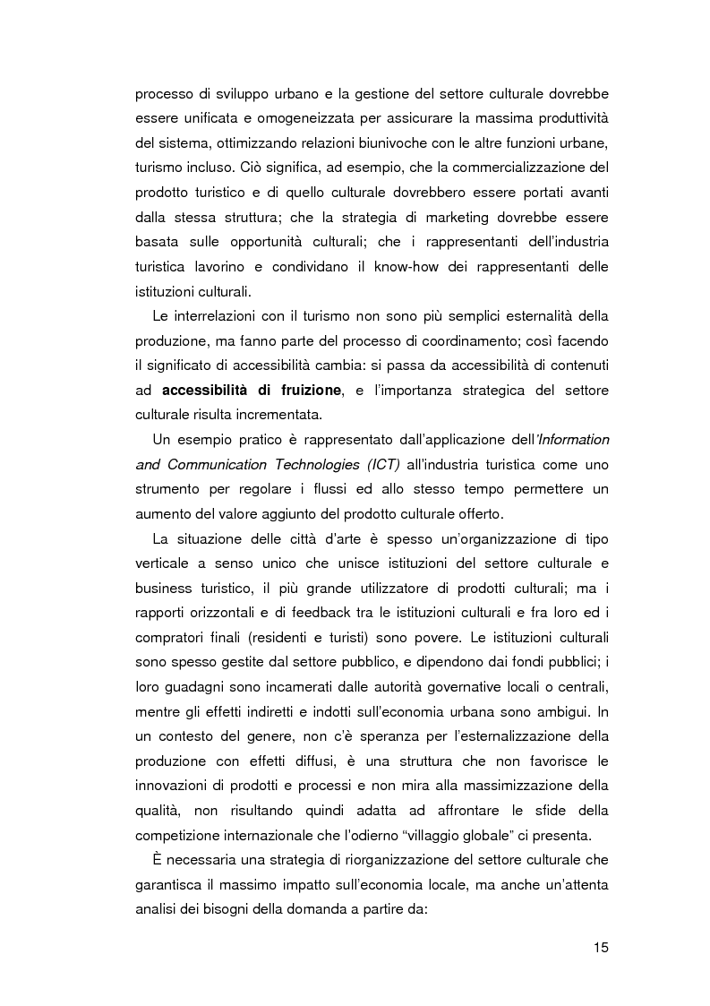 Anteprima della tesi: Le attrattive culturali per un turismo urbano sostenibile: il caso Tate Modern, Pagina 13