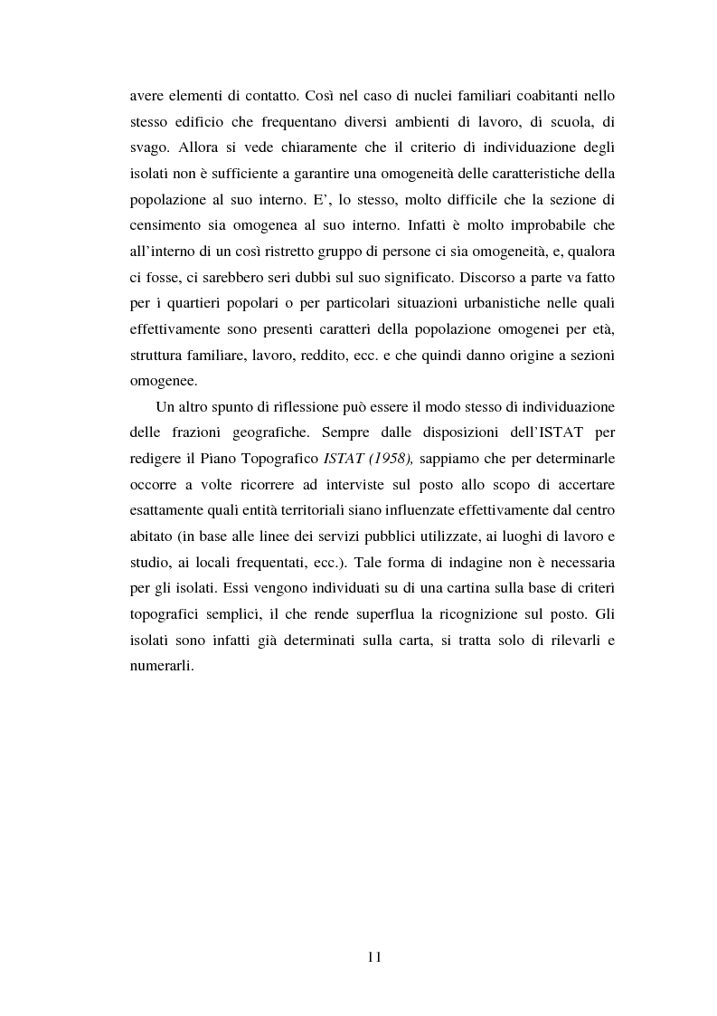 Anteprima della tesi: Proiezioni demografico-sociali per microaree: studio di fattibilità per il Comune di Vicenza, Pagina 11