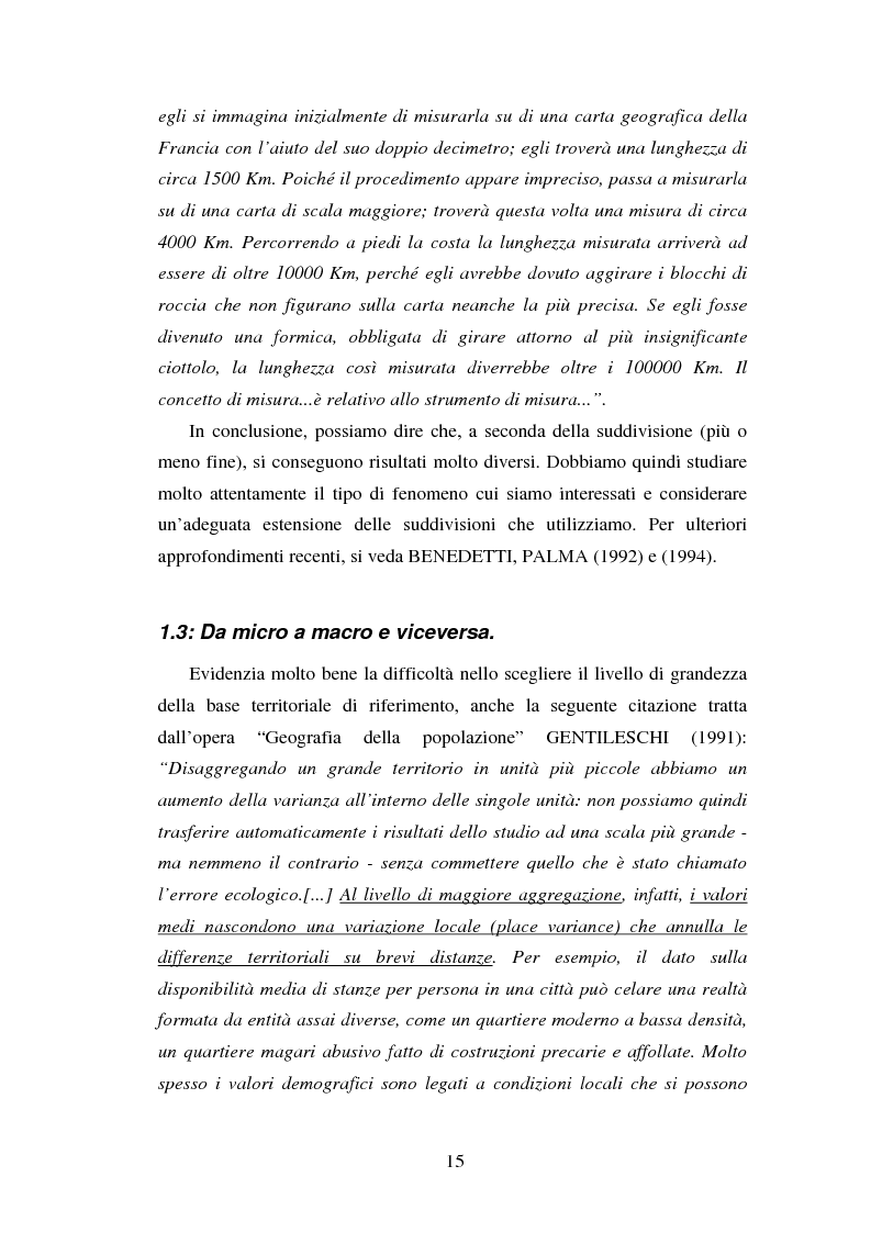 Anteprima della tesi: Proiezioni demografico-sociali per microaree: studio di fattibilità per il Comune di Vicenza, Pagina 15