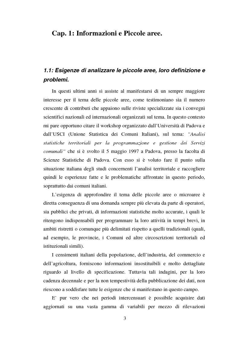 Anteprima della tesi: Proiezioni demografico-sociali per microaree: studio di fattibilità per il Comune di Vicenza, Pagina 3