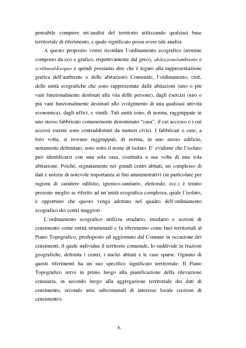 Anteprima della tesi: Proiezioni demografico-sociali per microaree: studio di fattibilità per il Comune di Vicenza, Pagina 6