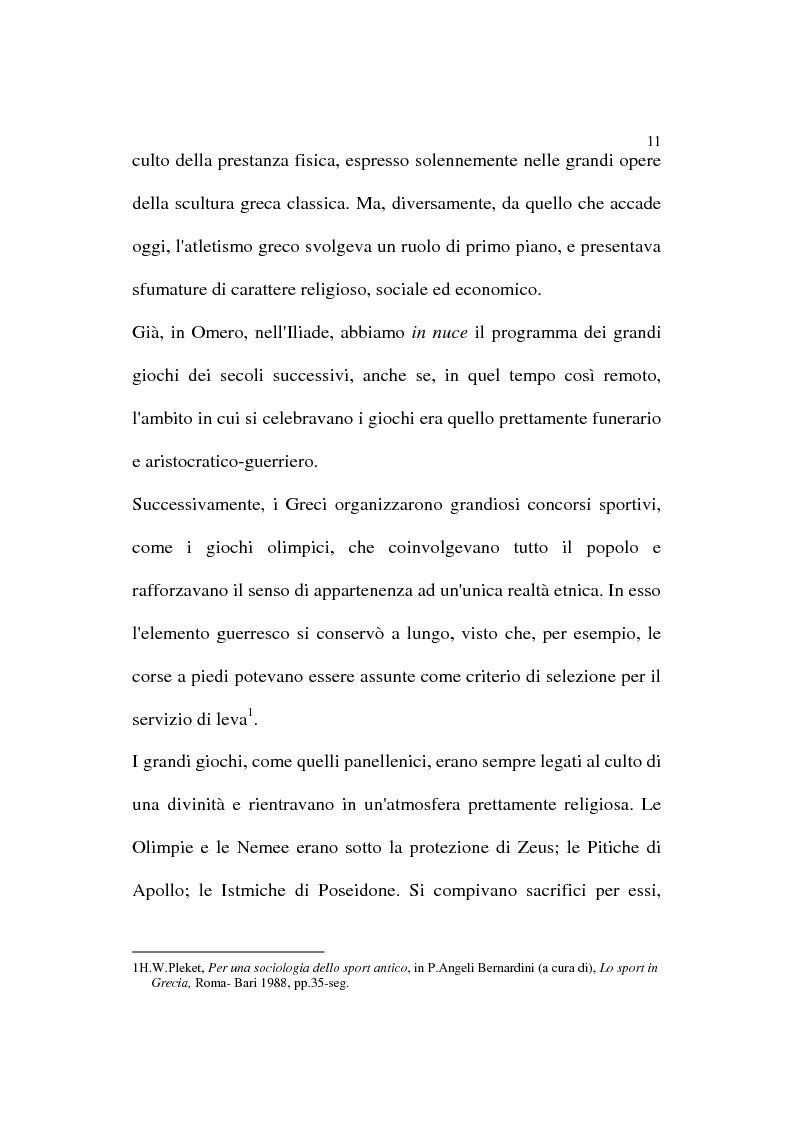 Anteprima della tesi: Il termine epinikion. Usi e significati nella documentazione di età greca e romana, Pagina 8