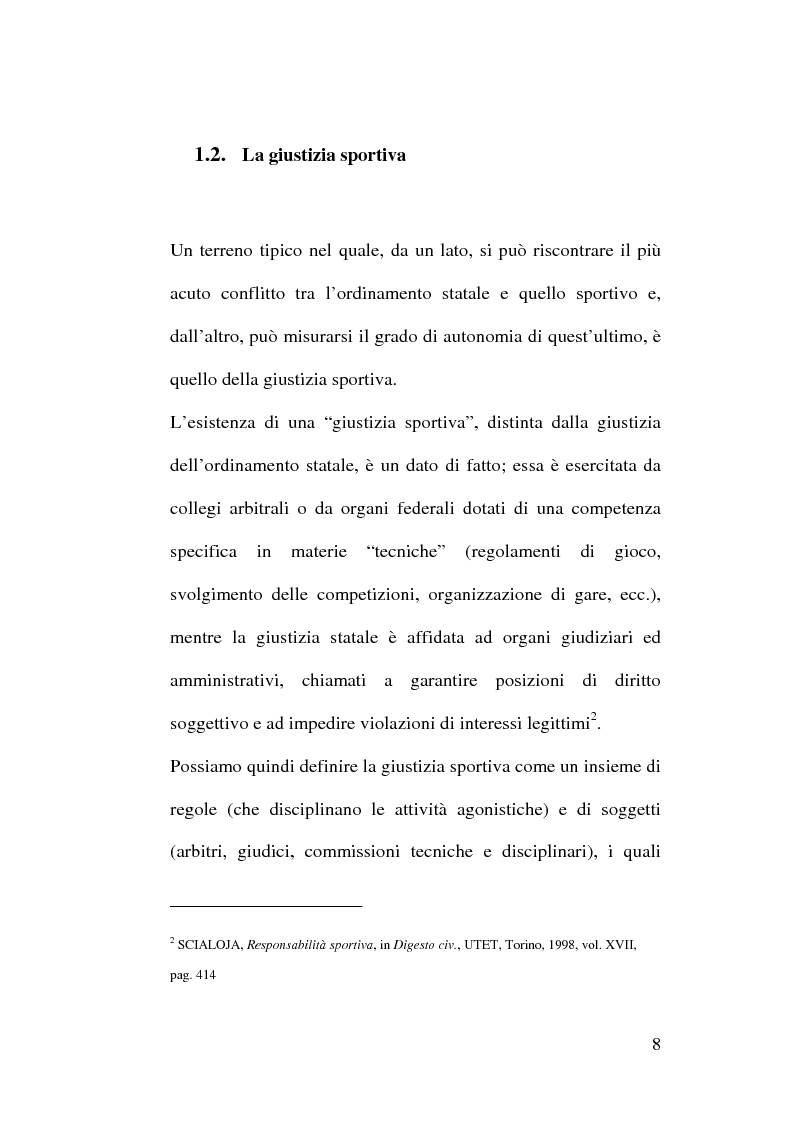 Anteprima della tesi: Aspetti civilistici della responsabilità sportiva, Pagina 8