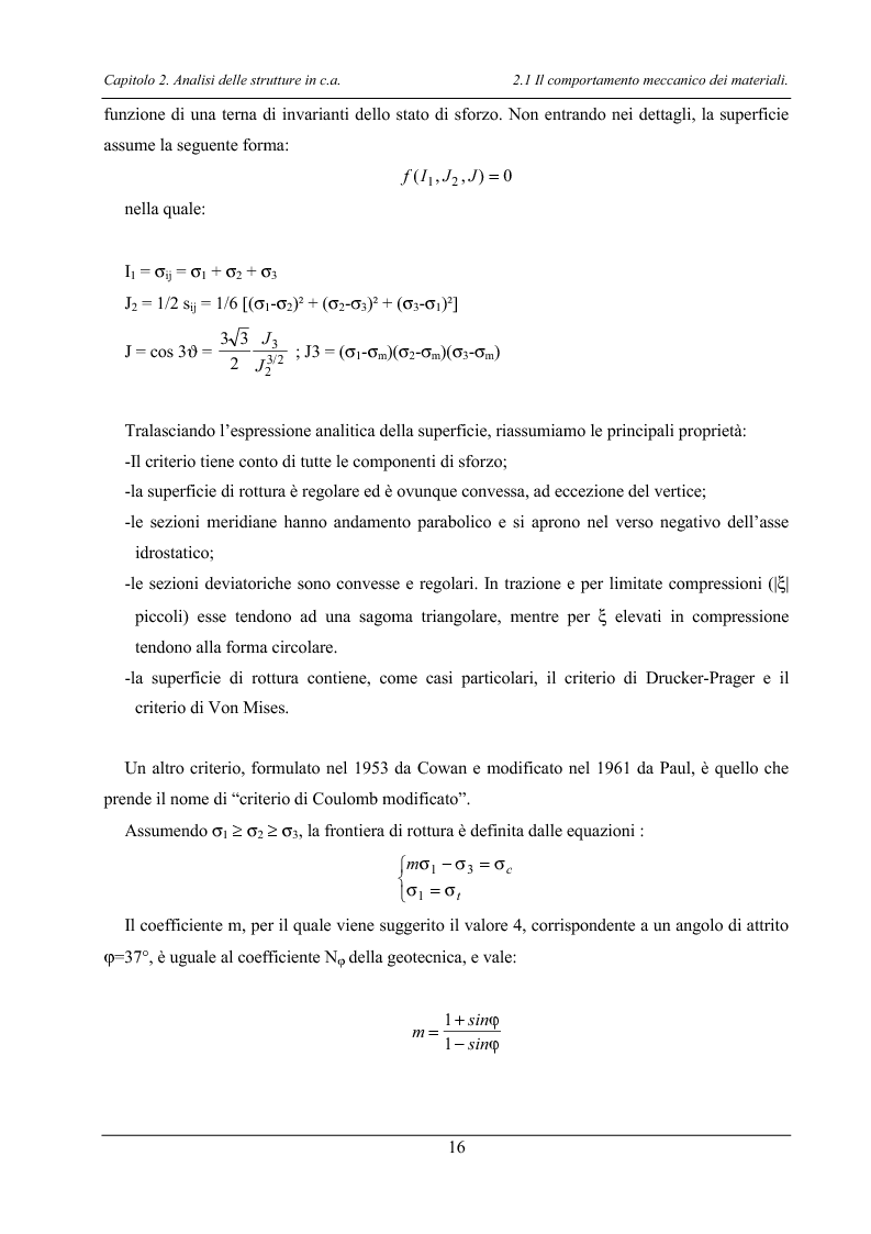 Anteprima della tesi: Analisi di elementi strutturali in calcestruzzo ad alta resistenza col modello Mcft e col modello di Cervenka, Pagina 13