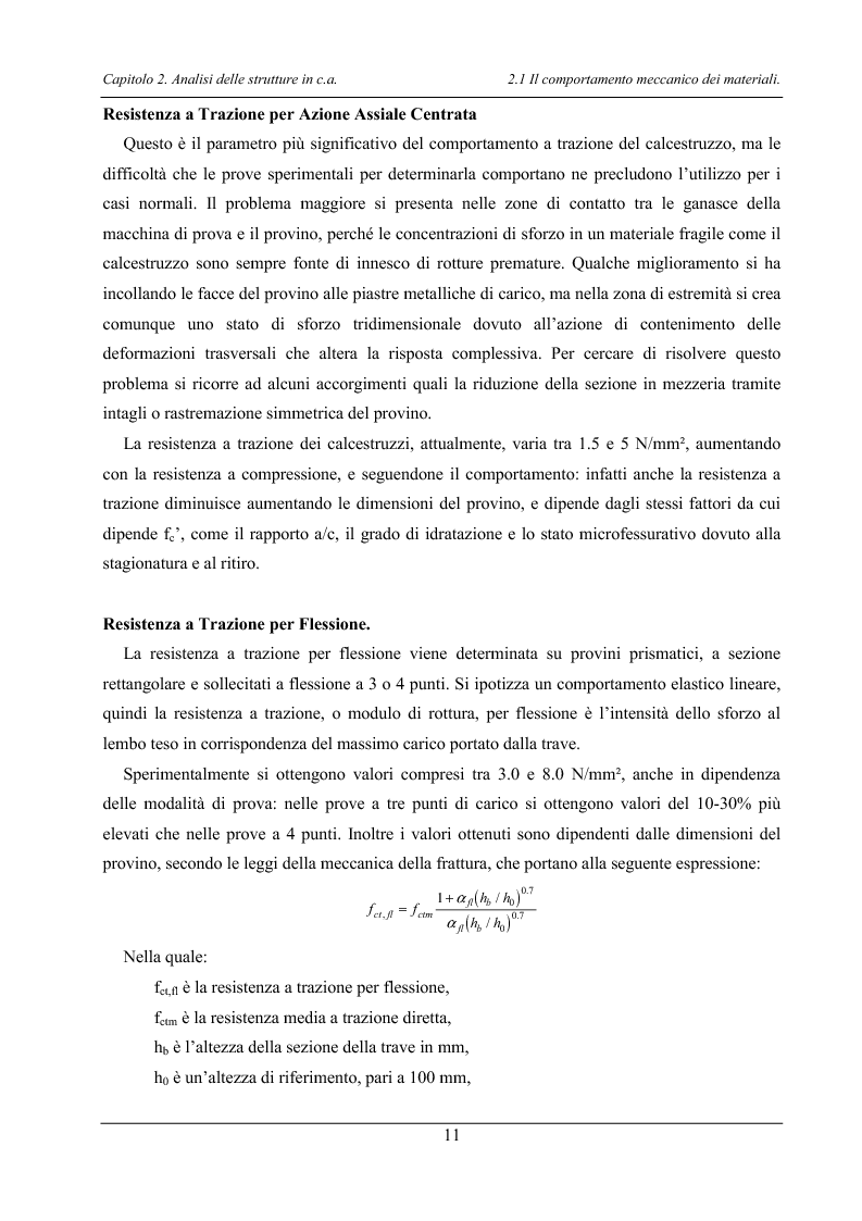 Anteprima della tesi: Analisi di elementi strutturali in calcestruzzo ad alta resistenza col modello Mcft e col modello di Cervenka, Pagina 8