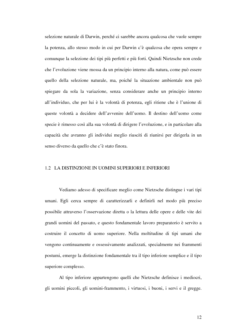 Anteprima della tesi: Il concetto di Ubermensch nella filosofia di Friedrich Nietzsche, Pagina 10