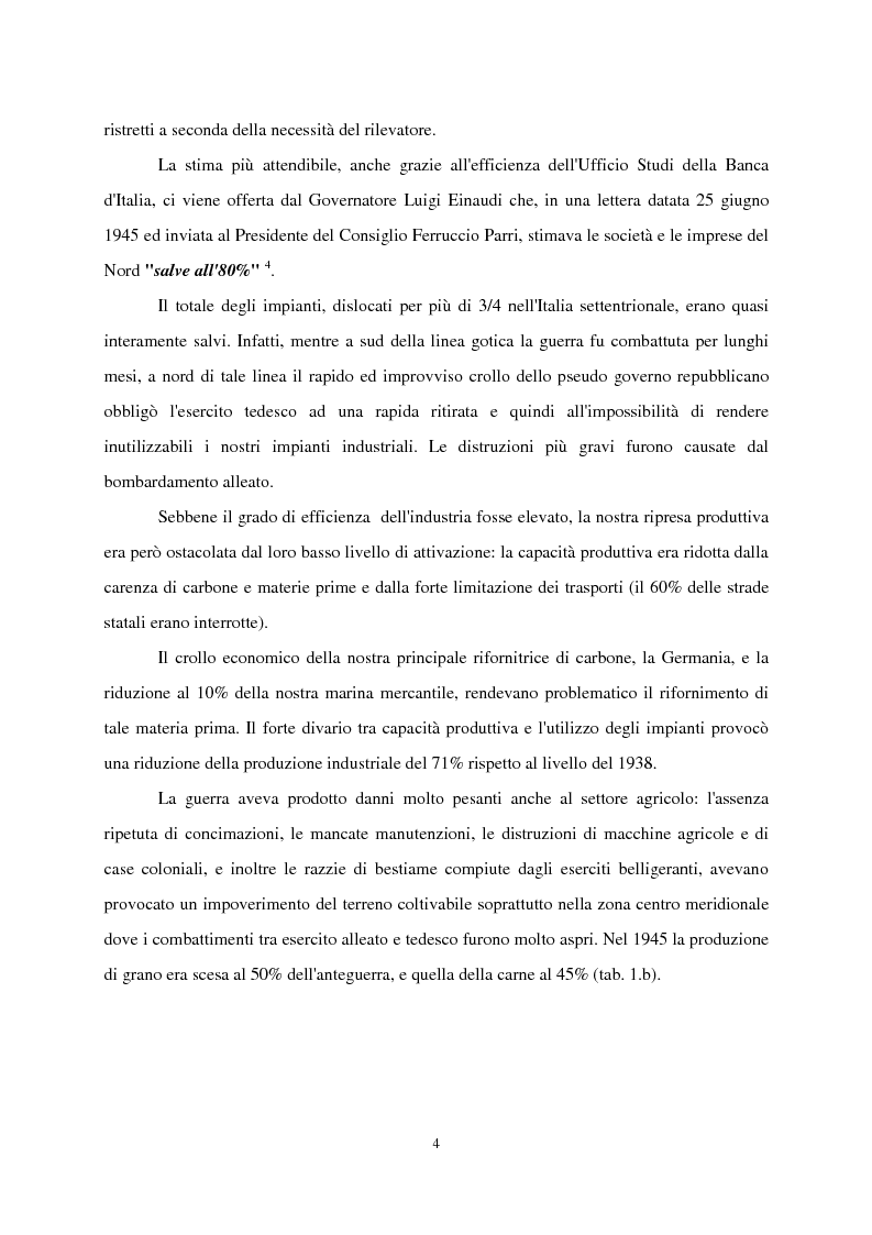 Anteprima della tesi: Dopoguerra e politica monetaria: la stabilizzazione Einaudi, Pagina 4
