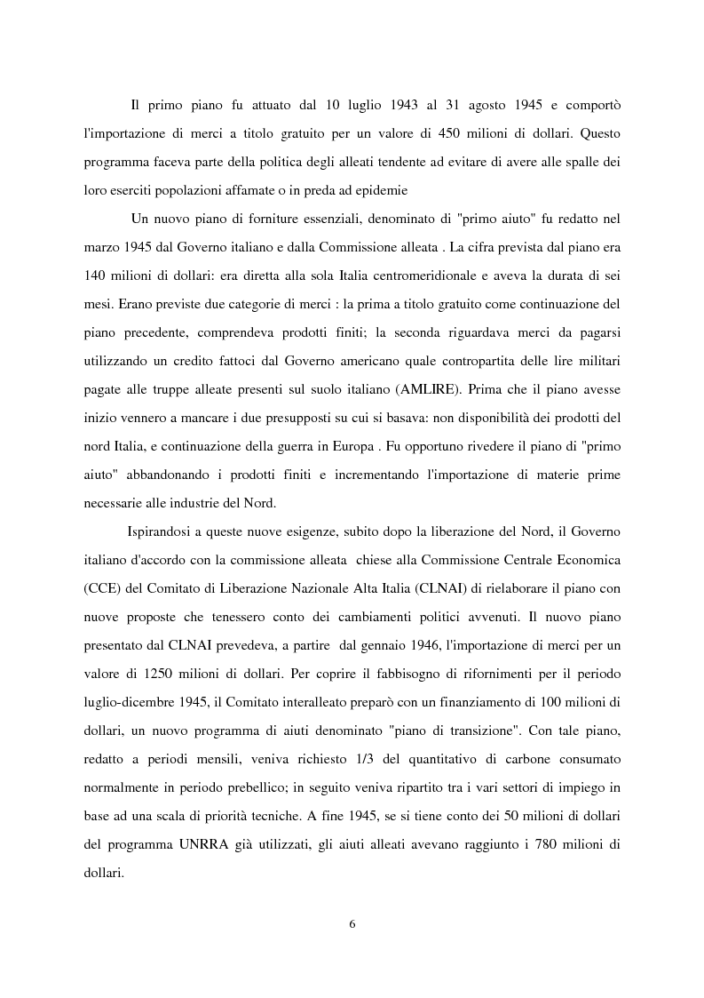 Anteprima della tesi: Dopoguerra e politica monetaria: la stabilizzazione Einaudi, Pagina 6