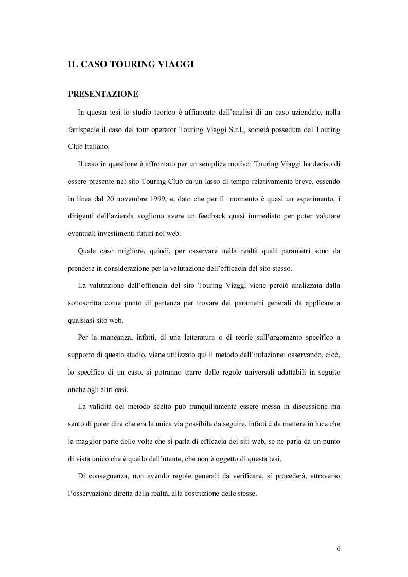 Anteprima della tesi: La valutazione dell'efficacia dei siti web, Pagina 4