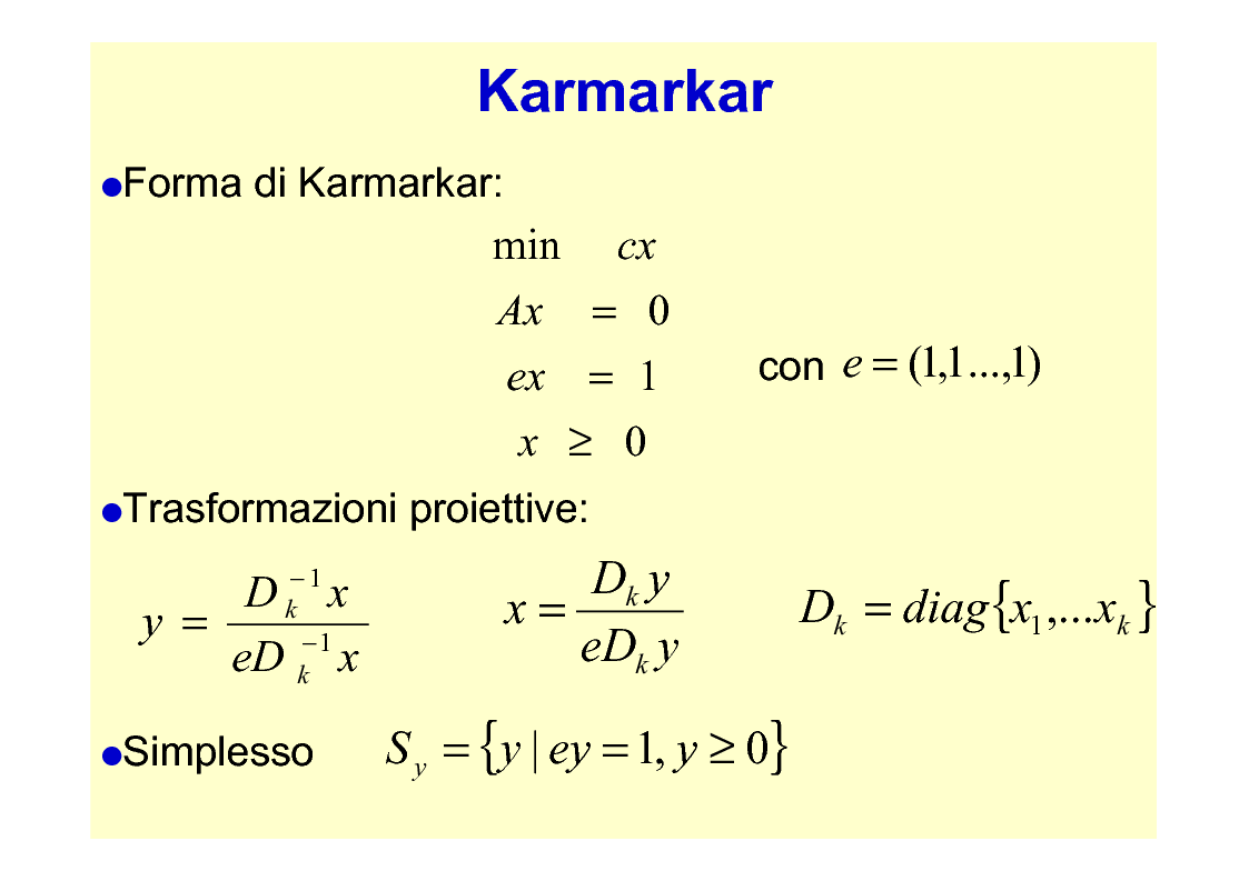 Anteprima della tesi: Recenti sviluppi algoritmici per la programmazione lineare: da Karmarkar ai metodi primali-duali, Pagina 4