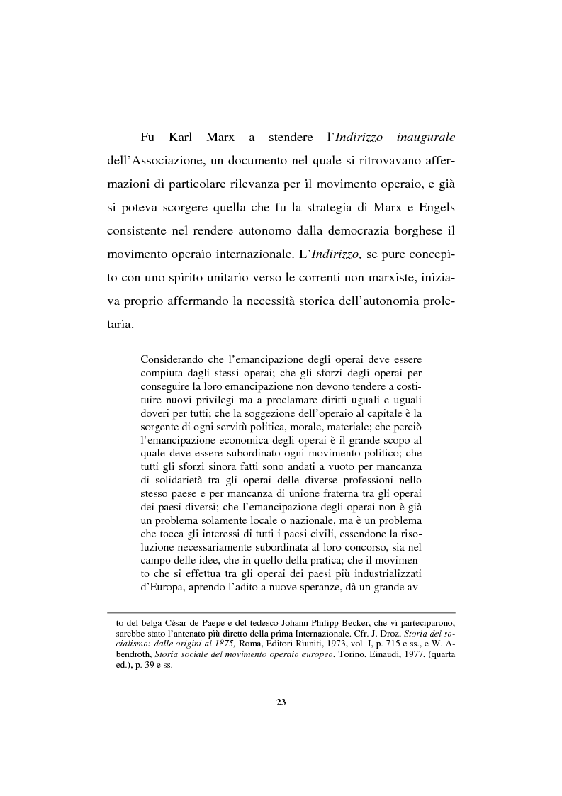 Anteprima della tesi: Il sindacalismo europeo. Dalle premesse storiche alla Confederazione europea dei sindacati., Pagina 11