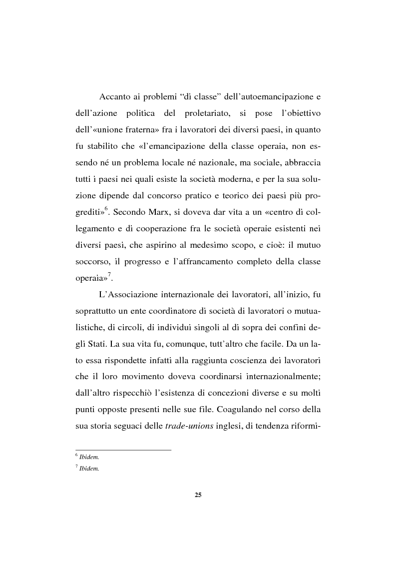 Anteprima della tesi: Il sindacalismo europeo. Dalle premesse storiche alla Confederazione europea dei sindacati., Pagina 13