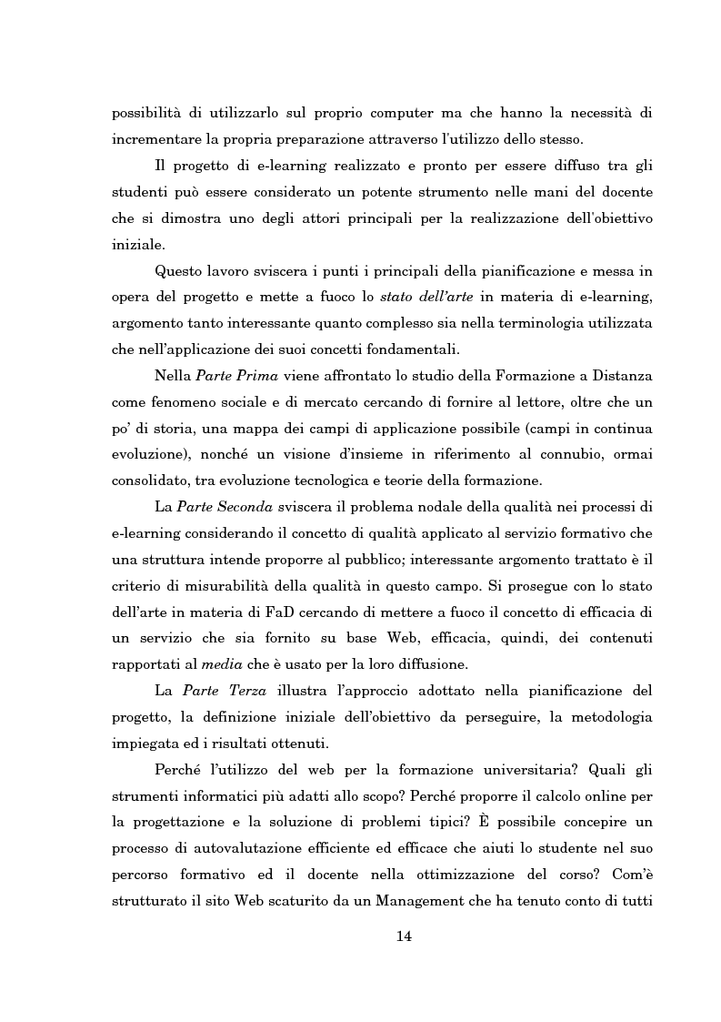 Anteprima della tesi: Sviluppo di applicazioni e-learning per l'ingegneria meccanica, Pagina 6