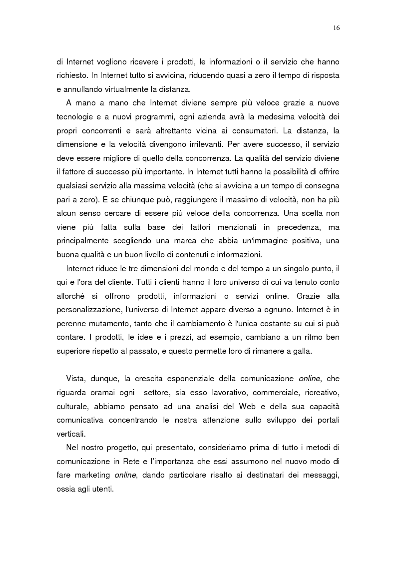 Anteprima della tesi: L'evoluzione del portale verticale in Internet: l'intention based portal, Pagina 6