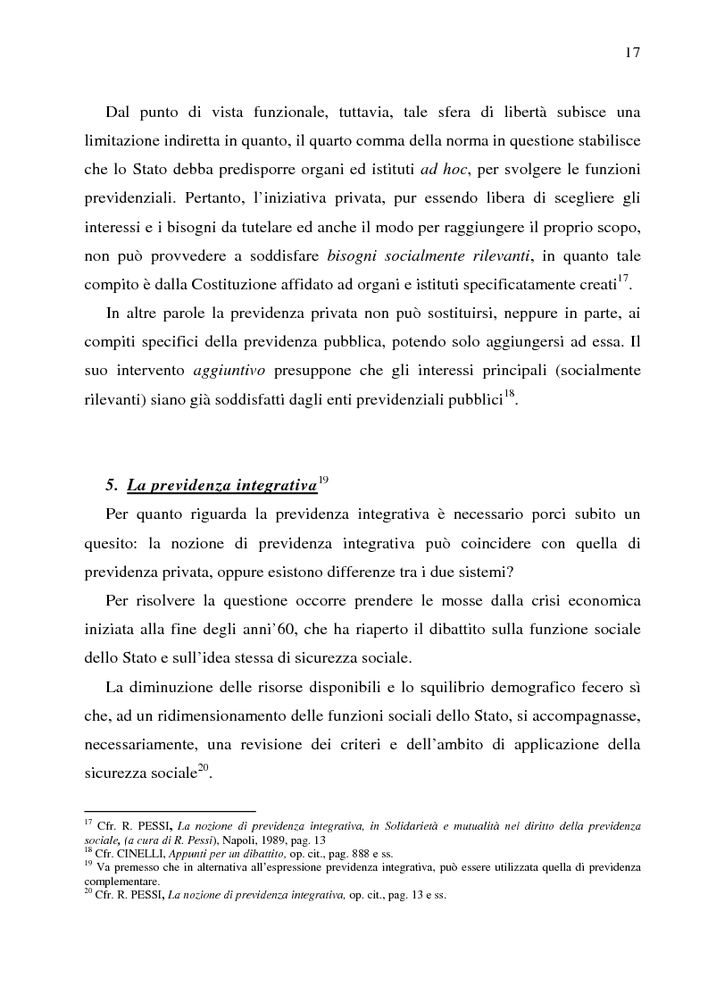 Anteprima della tesi: Autonomia collettiva e fondi pensione, Pagina 14