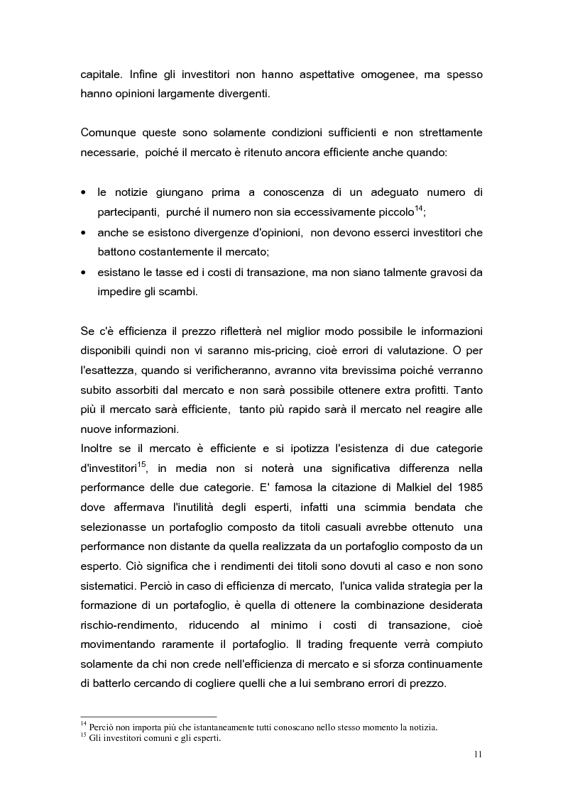 Anteprima della tesi: Modelli di stima dell'eccesso di reazione nel mercato azionario italiano, Pagina 11