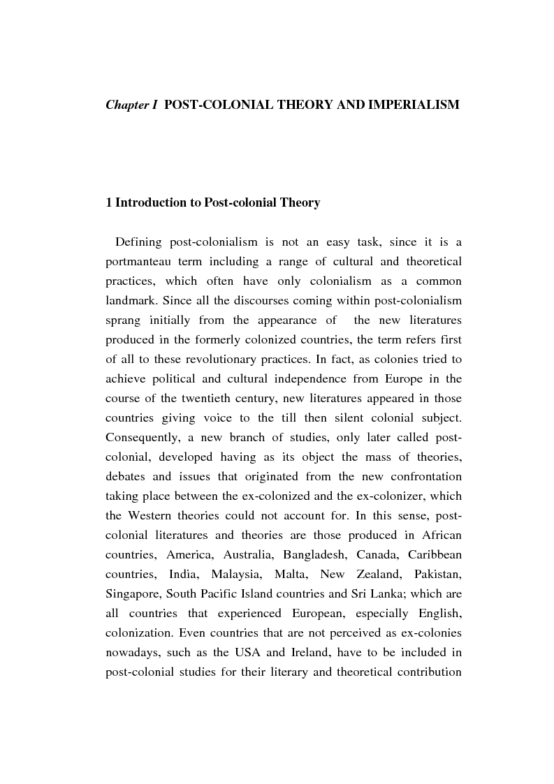 Anteprima della tesi: Conrad and Imperialism in a Postcolonial Perspective, Pagina 3