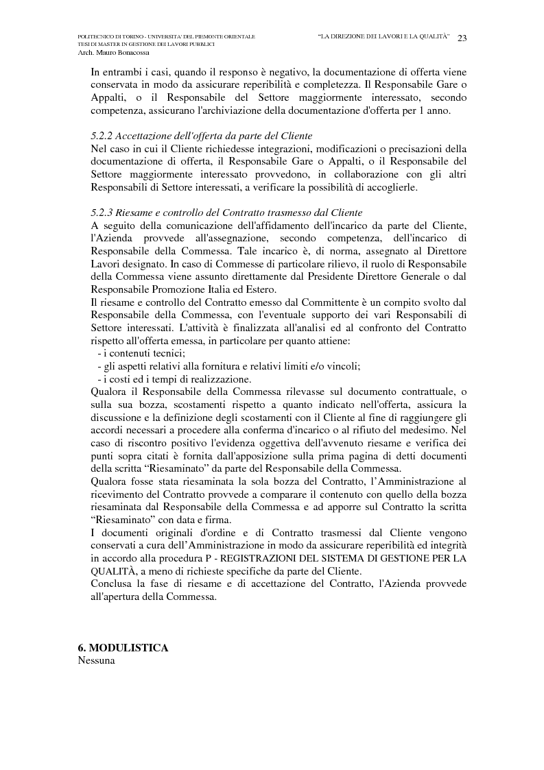 Anteprima della tesi: La direzione dei lavori e la qualità, Pagina 11