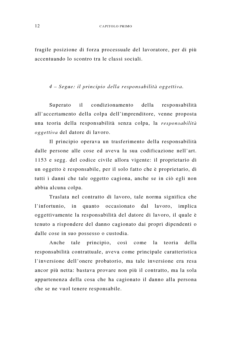 Anteprima della tesi: L'infortunio in itinere nell'ordinamento italiano, Pagina 12