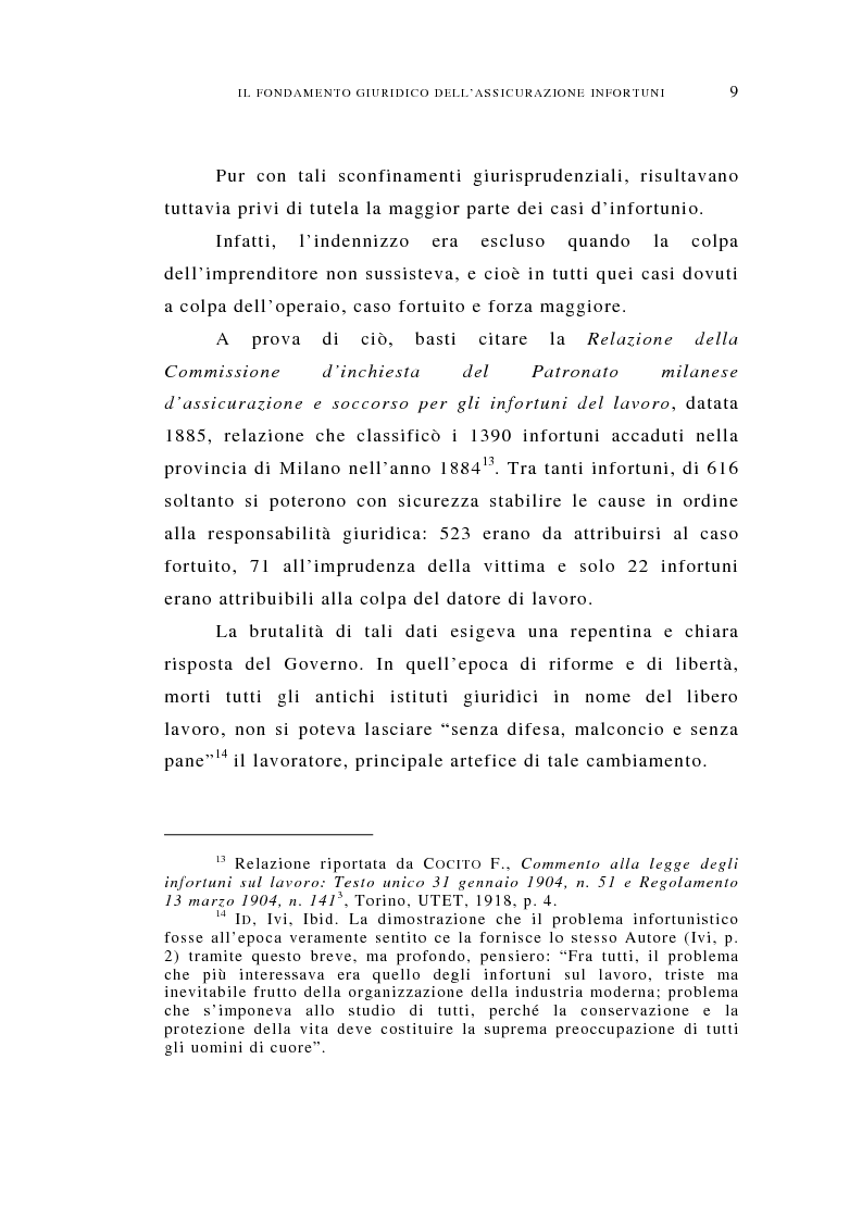 Anteprima della tesi: L'infortunio in itinere nell'ordinamento italiano, Pagina 9