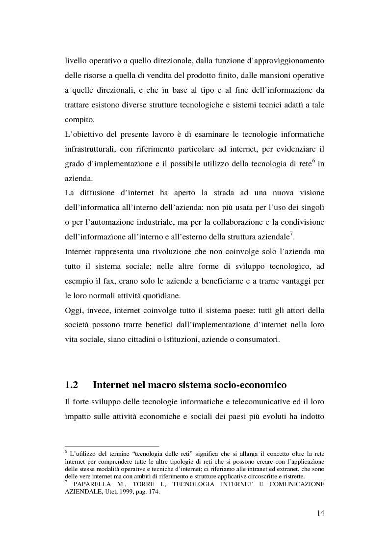 Anteprima della tesi: Internet e la comunicazione aziendale, Pagina 8