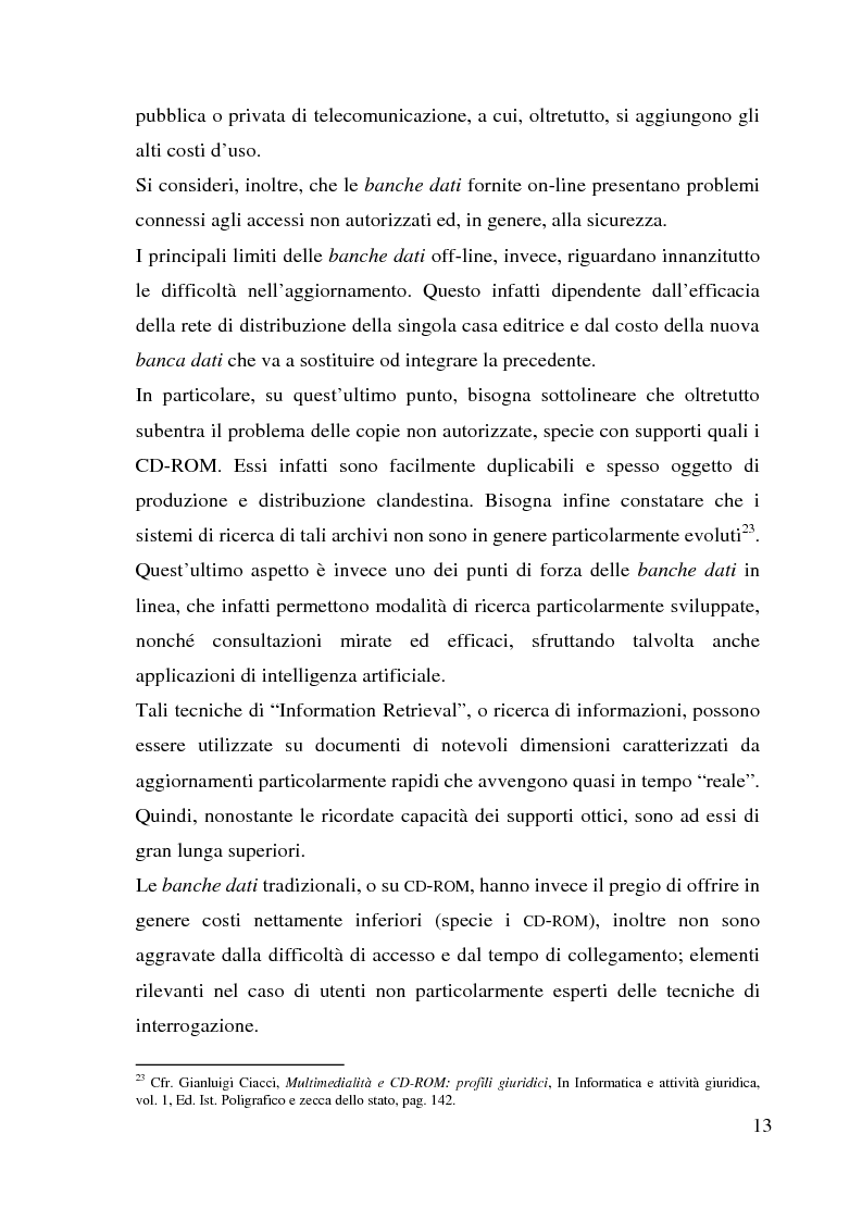 Anteprima della tesi: La tutela giuridica delle banche dati, Pagina 12
