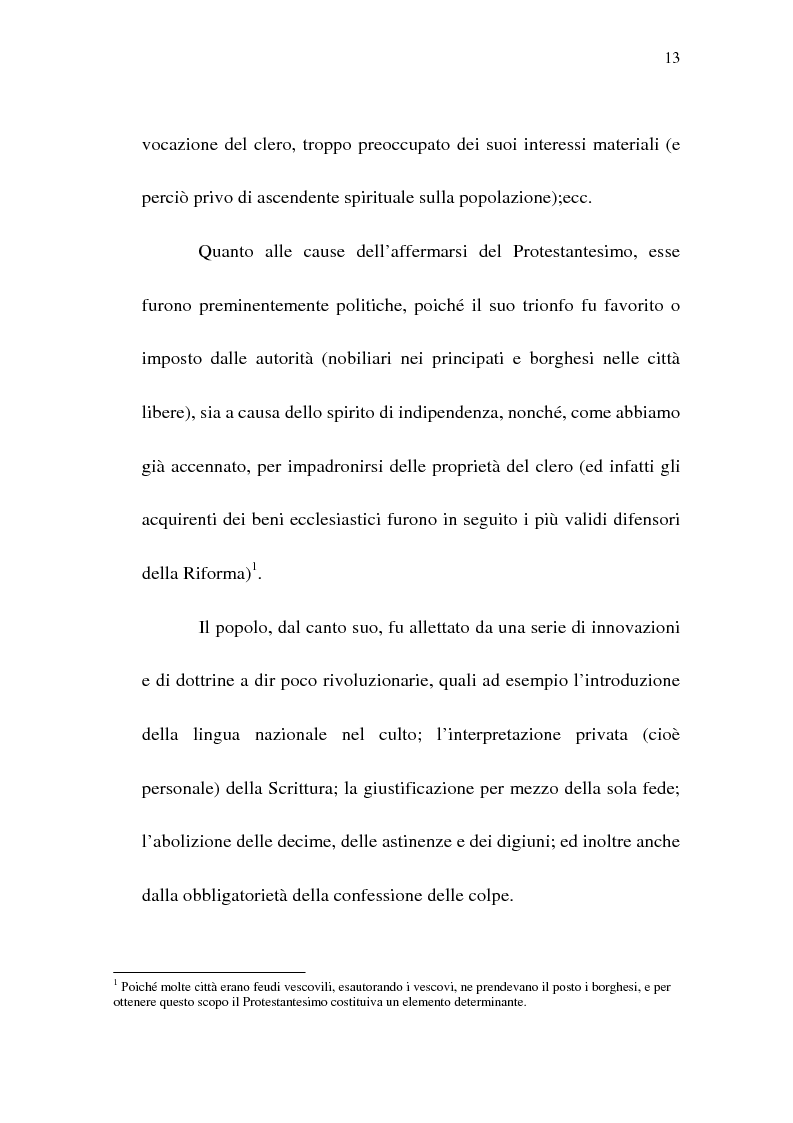 Anteprima della tesi: La riforma anglicana: Enrico VIII ed Elisabetta I, Pagina 13