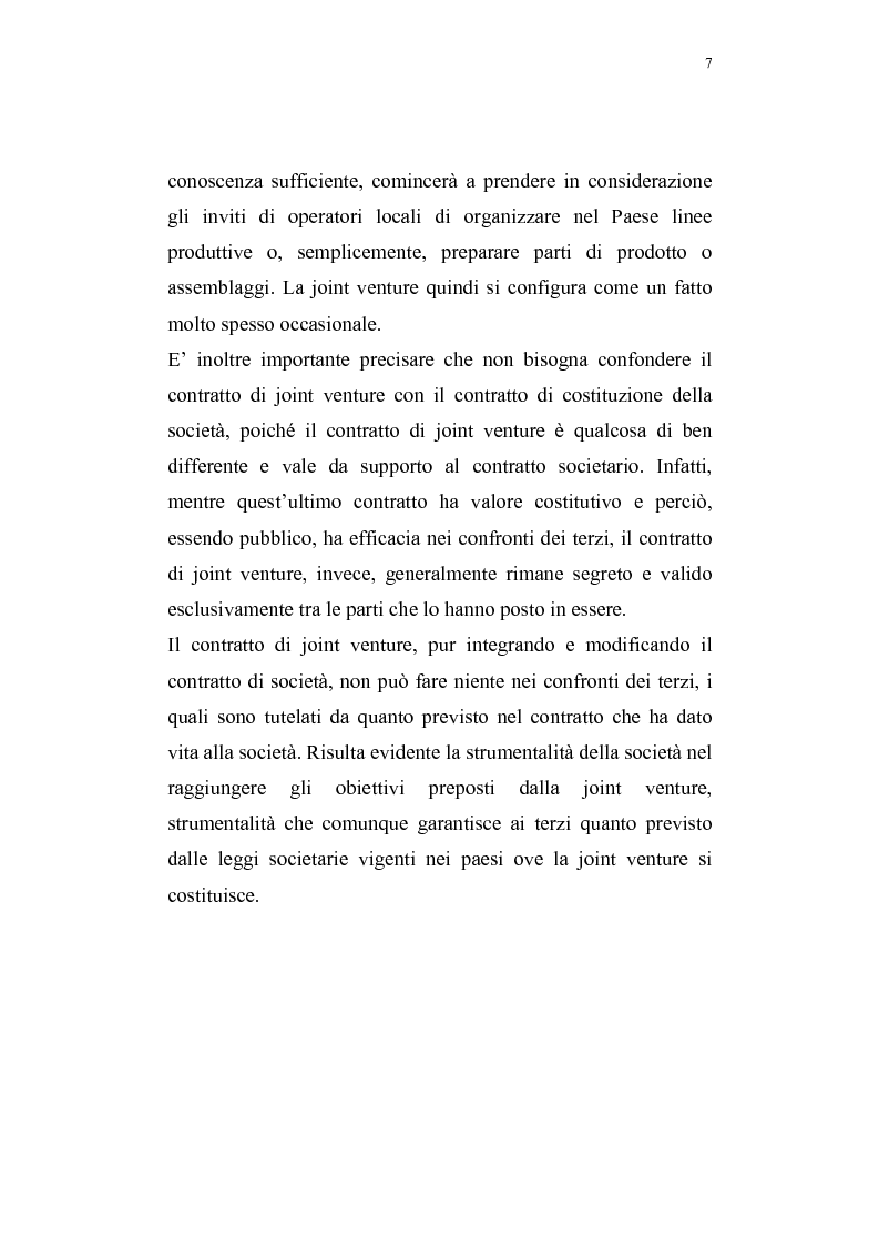 Anteprima della tesi: La costituzione di joint ventures miste con i paesi PECO, Pagina 3