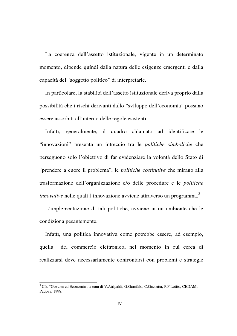 Anteprima della tesi: Evoluzioni e prospettive dell'intervento pubblico sul commercio: l'e-commerce, Pagina 3