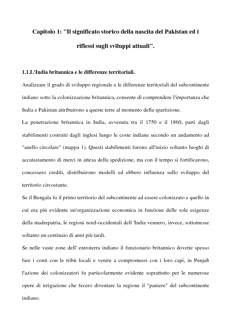 Anteprima della tesi: Il ruolo geostrategico del Pakistan tra subcontinente indiano e centro Asia, Pagina 5