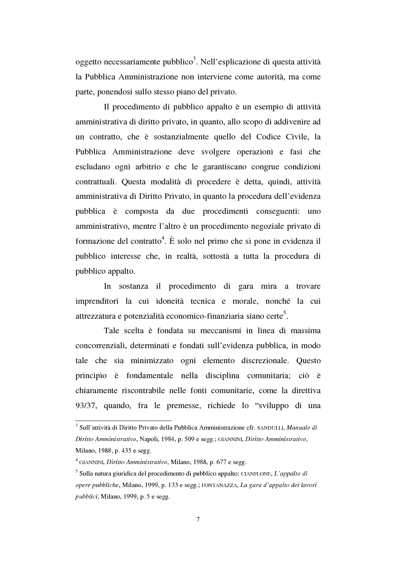 Anteprima della tesi: La semplificazione del procedimento di pubblico appalto, Pagina 2
