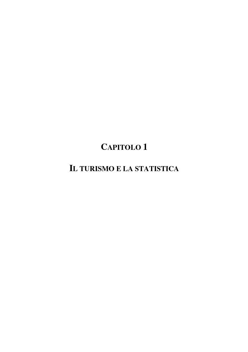 Anteprima della tesi: Analisi della domanda dei servizi turistici in Italia, Pagina 2