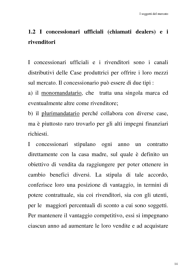 Anteprima della tesi: La commercializzazione delle moto in Italia e gli effetti della rottamazione sui C/F, Pagina 10