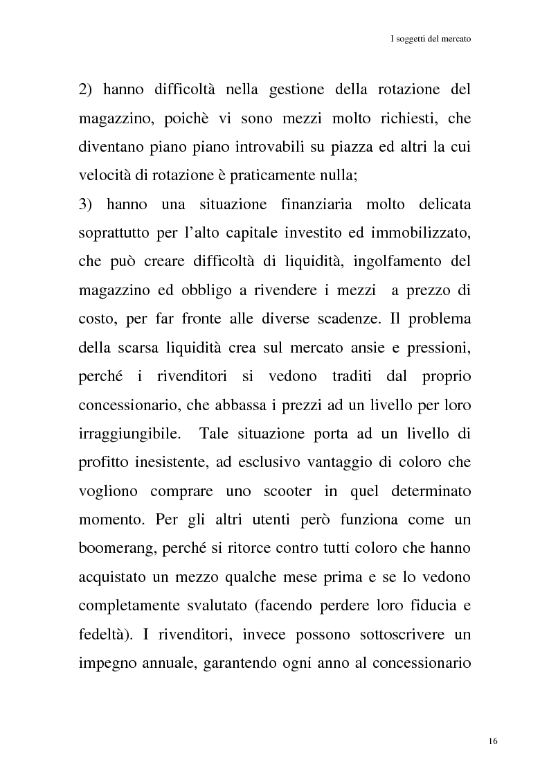 Anteprima della tesi: La commercializzazione delle moto in Italia e gli effetti della rottamazione sui C/F, Pagina 12