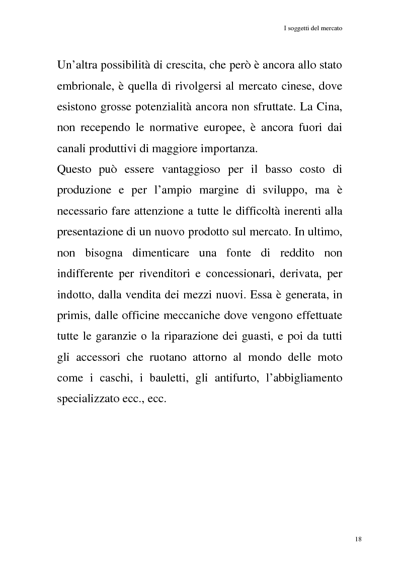 Anteprima della tesi: La commercializzazione delle moto in Italia e gli effetti della rottamazione sui C/F, Pagina 14