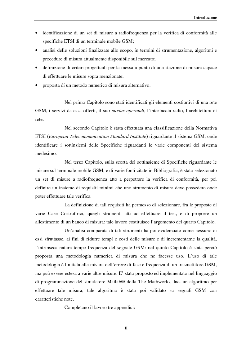 Anteprima della tesi: Misure a radiofrequenza per la verifica di conformità di terminali mobili GSM: aspetti normativi e nuove proposte, Pagina 2