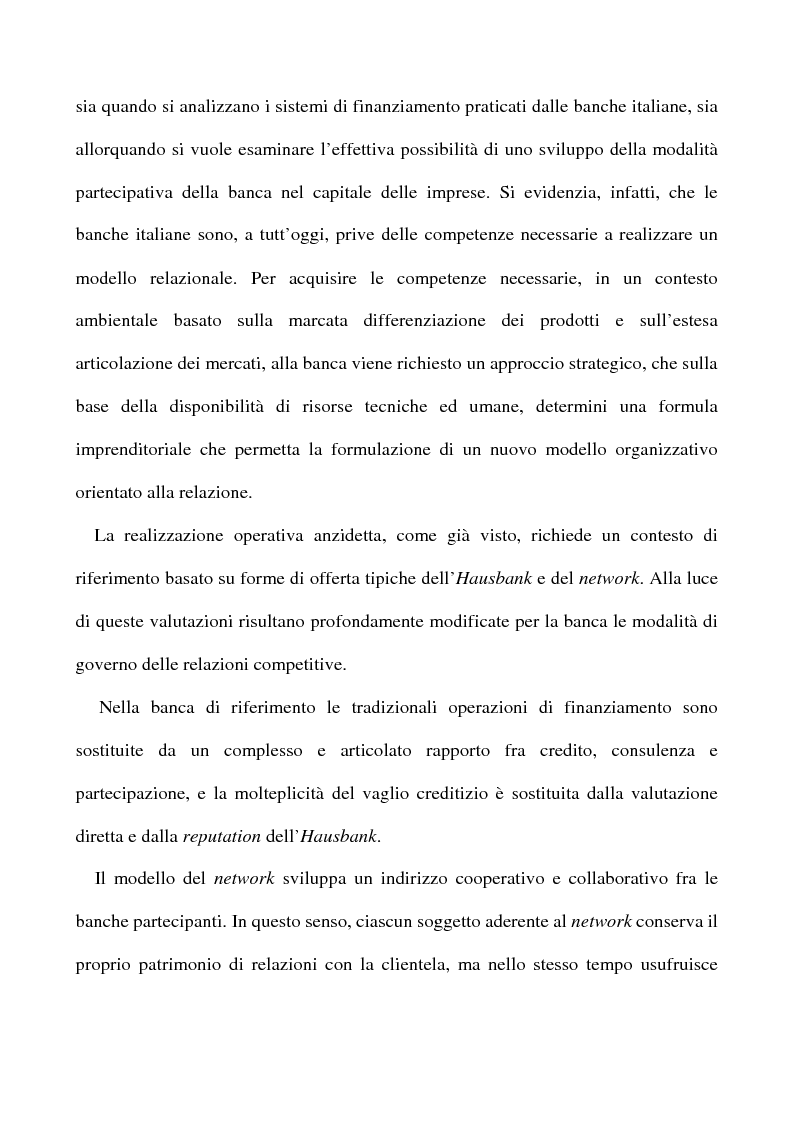 Anteprima della tesi: Il nuovo rapporto banca impresa: grandi fidi e legame partecipativo, Pagina 5