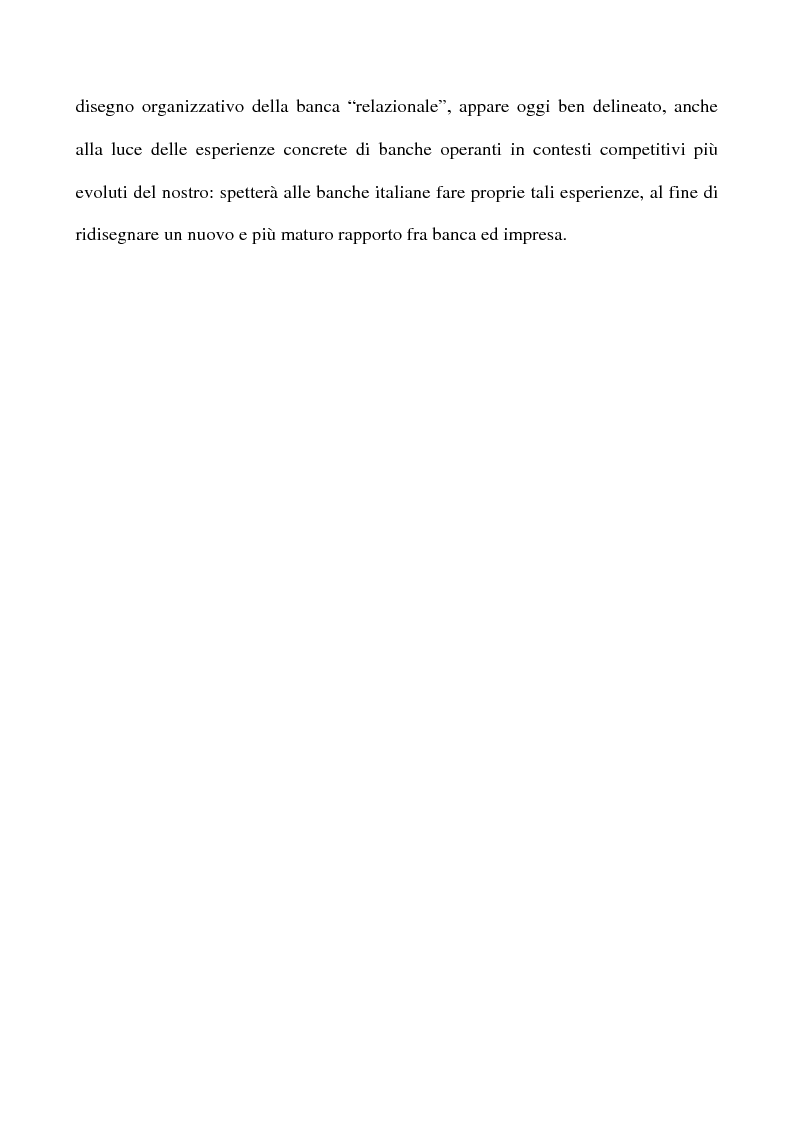 Anteprima della tesi: Il nuovo rapporto banca impresa: grandi fidi e legame partecipativo, Pagina 9