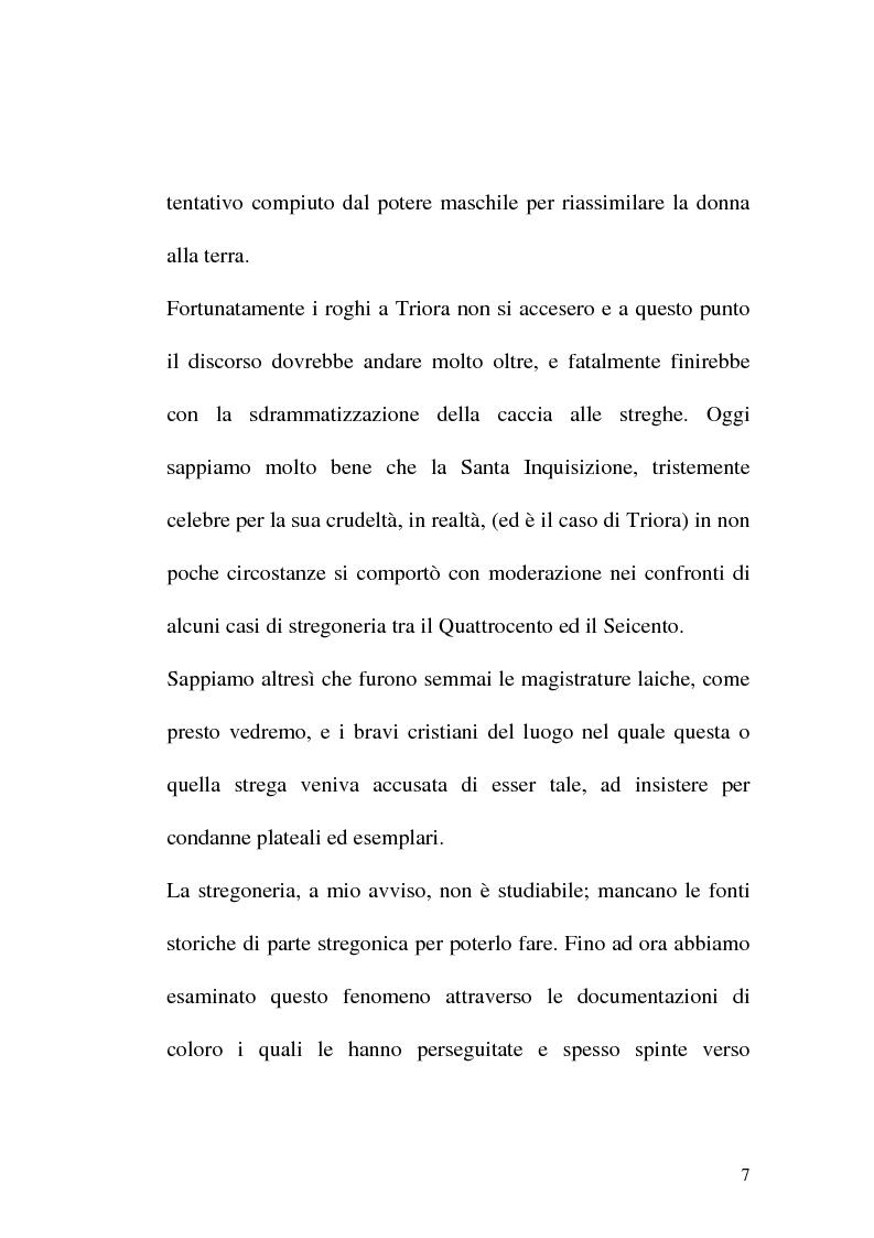 Anteprima della tesi: Triora, la città del male: streghe diavoli inquisitori nel Ponente Ligure rinascimentale, Pagina 7