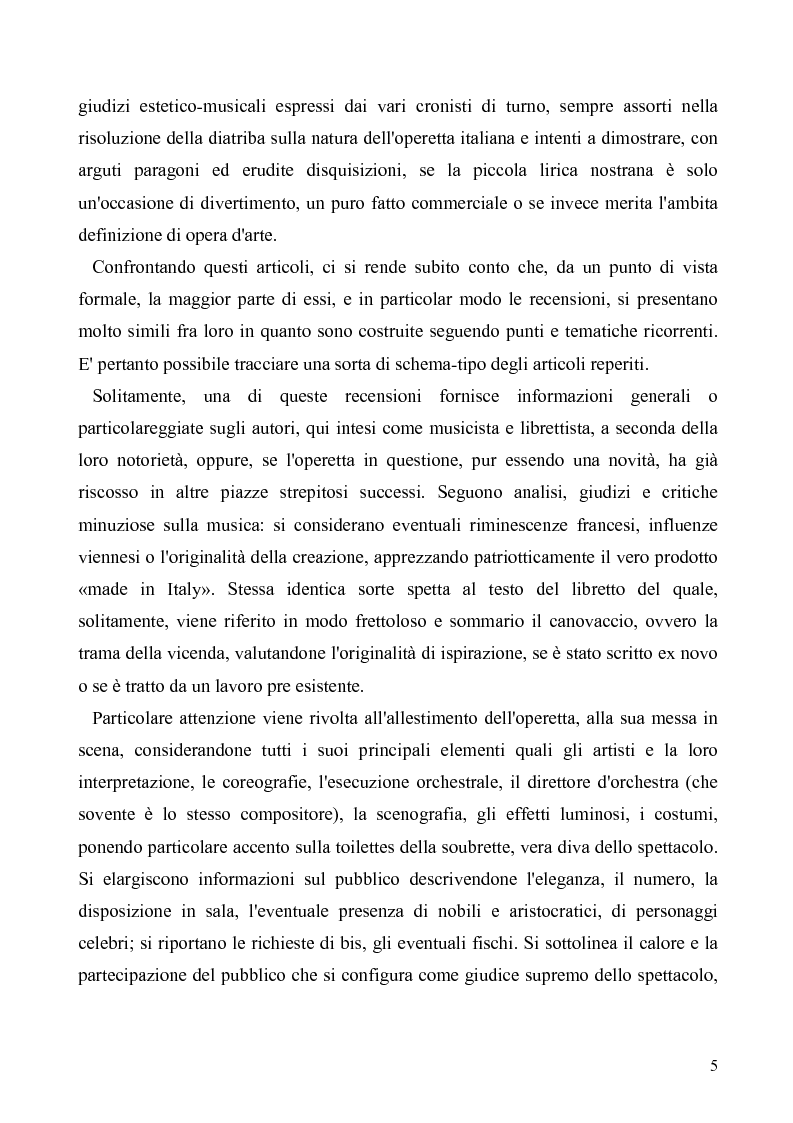 Anteprima della tesi: Torino: la stampa racconta l'operetta, Pagina 3