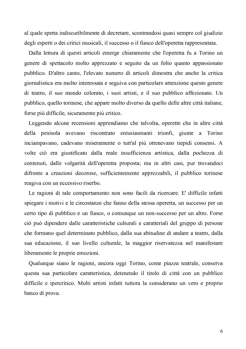 Anteprima della tesi: Torino: la stampa racconta l'operetta, Pagina 4