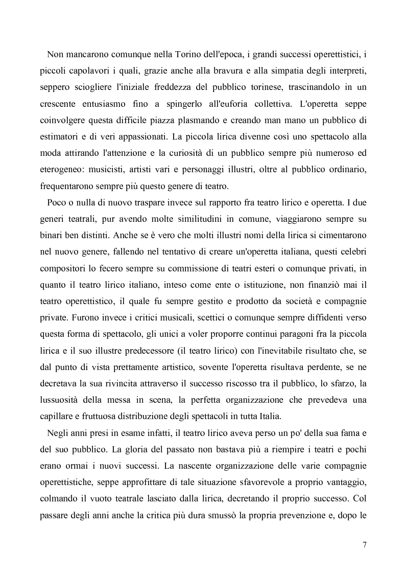 Anteprima della tesi: Torino: la stampa racconta l'operetta, Pagina 5