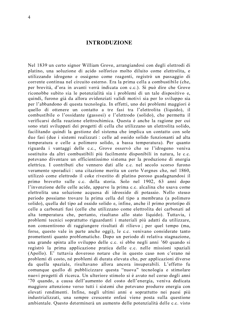 Anteprima della tesi: Le celle a combustibile: analisi tecnico-economica, Pagina 2