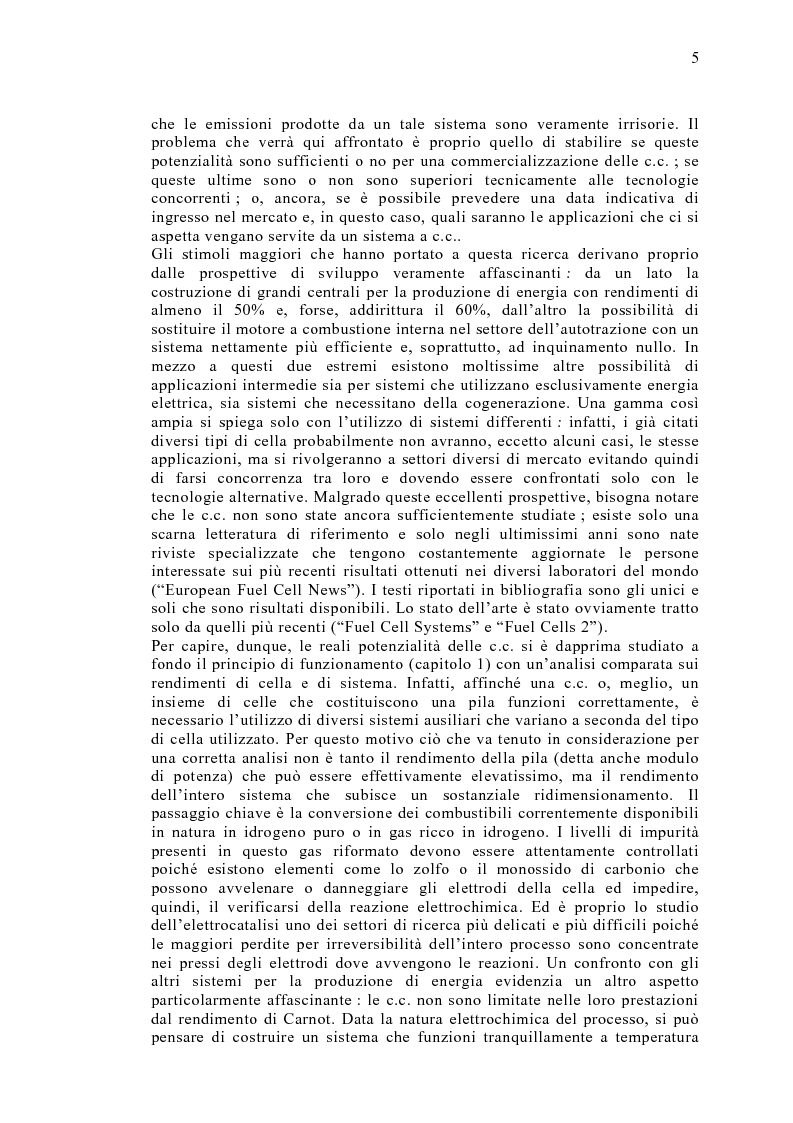 Anteprima della tesi: Le celle a combustibile: analisi tecnico-economica, Pagina 3