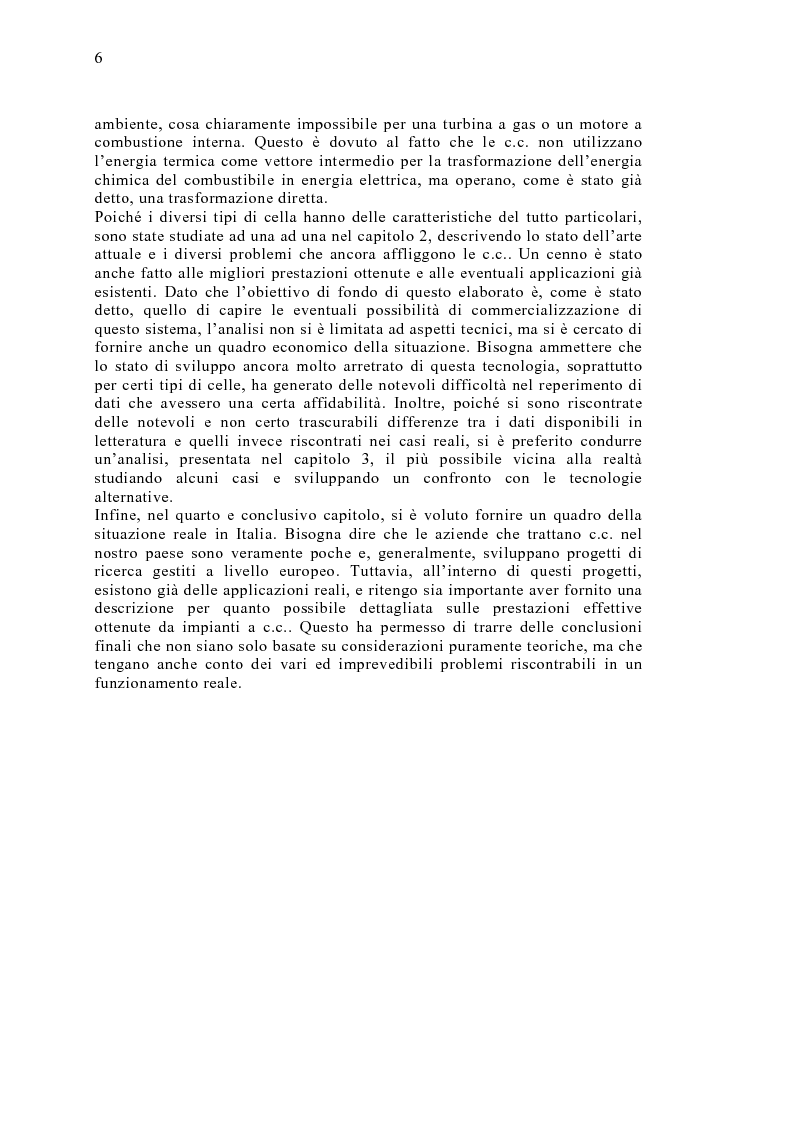 Anteprima della tesi: Le celle a combustibile: analisi tecnico-economica, Pagina 4