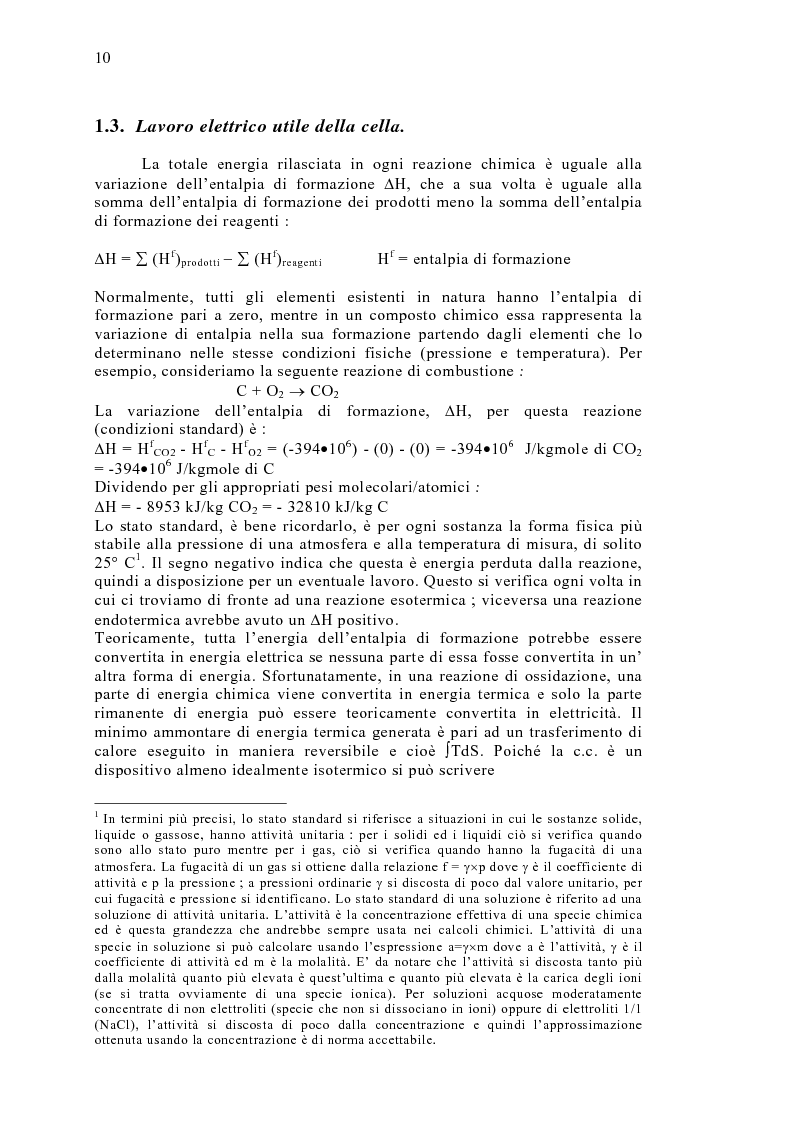 Anteprima della tesi: Le celle a combustibile: analisi tecnico-economica, Pagina 8