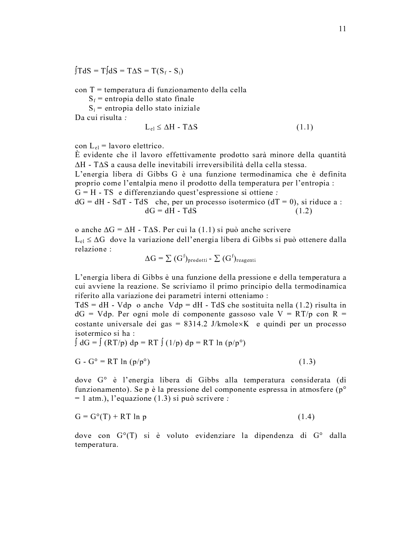 Anteprima della tesi: Le celle a combustibile: analisi tecnico-economica, Pagina 9