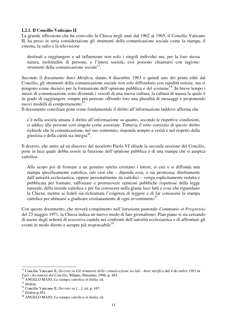 Anteprima della tesi: Una voce fuori dal coro: Avvenire, il quotidiano dei cattolici italiani, Pagina 4