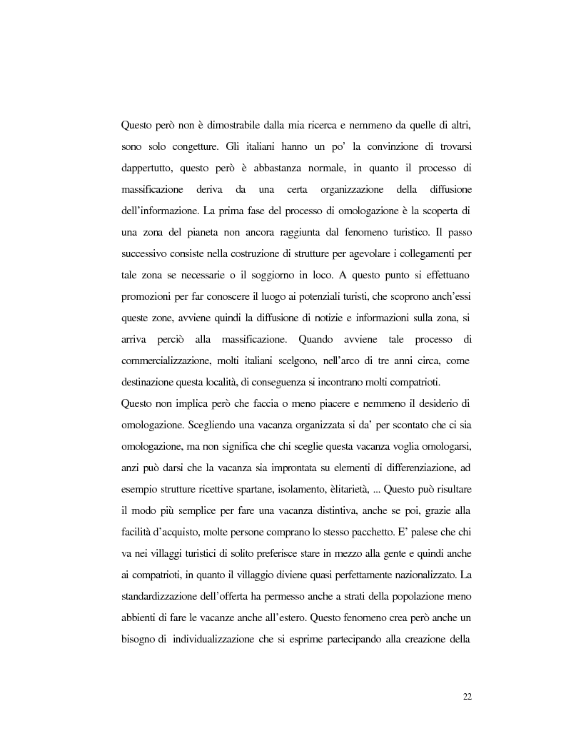 Anteprima della tesi: Procedure e caratteristiche della scelta della vacanza organizzata. Fonti di informazione e attribuzione di senso., Pagina 14